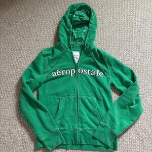Aeropostale Women's Green Hoodie